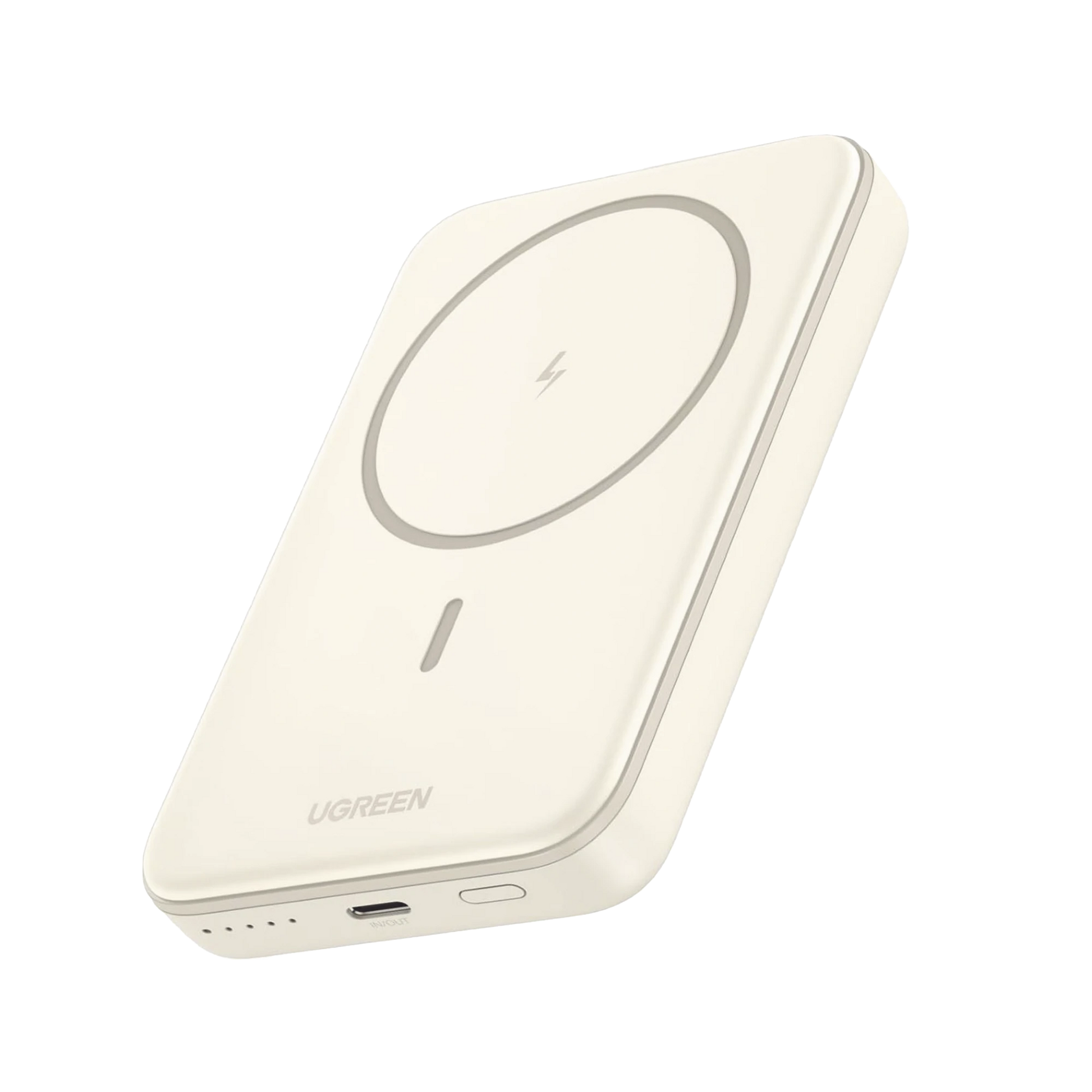 POWER BANK MAGSAFE DE 10000MAH | 20W | CARGA INALÁMBRICA Y POR CABLE USB-C | SISTEMA DE PROTECCIÓN INTELIGENTE | TECNOLOGÍA DE CARGA RÁPIDA | ULTRA DELGADO | ULTRA LIGERO | COMPATIBLE CON IPHONE 15/14/13/12 | COLOR BEIGE.-Accesorios Generales-UGREEN-Bsai Seguridad & Controles