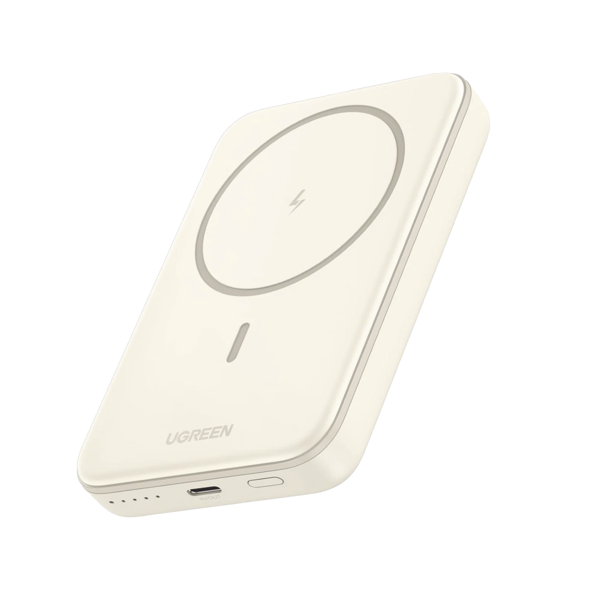 POWER BANK MAGSAFE DE 10000MAH | 20W | CARGA INALÁMBRICA Y POR CABLE USB-C | SISTEMA DE PROTECCIÓN INTELIGENTE | TECNOLOGÍA DE CARGA RÁPIDA | ULTRA DELGADO | ULTRA LIGERO | COMPATIBLE CON IPHONE 15/14/13/12 | COLOR BEIGE.-Accesorios Generales-UGREEN-Bsai Seguridad & Controles