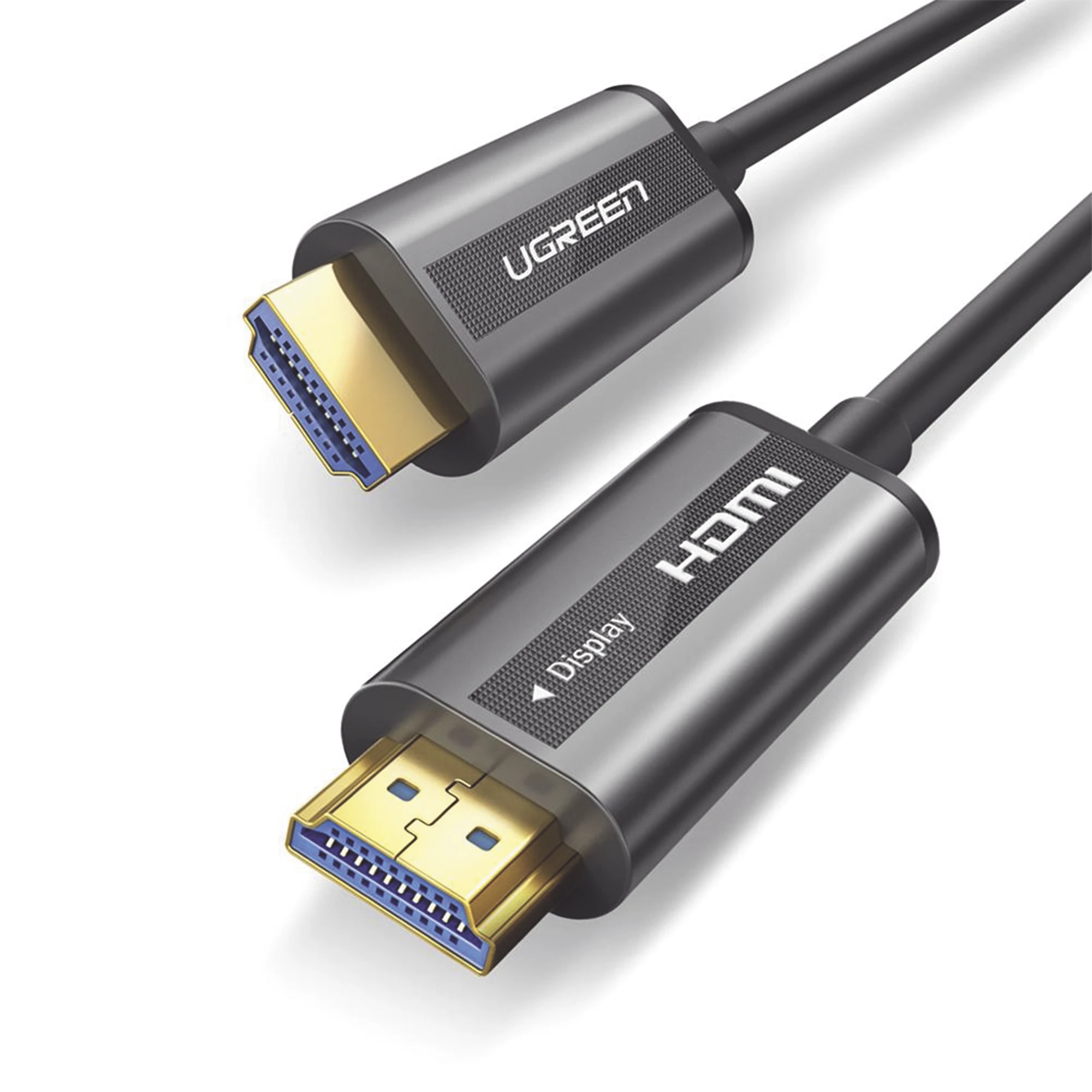 CABLE HDMI DE 15 METROS POR FIBRA ÓPTICA 4K@60HZ / FIBRA DE 4 NÚCLEOS + COBRE ESTAÑADO DE 7 NÚCLEOS / COMPATIBLE CON HDMI 2.0 / ALTA VELOCIDAD 18 GBPS / 3D / HDR / CAJA DE ALEACION ZINC / PREMIUM-Cableado-UGREEN-Bsai Seguridad & Controles