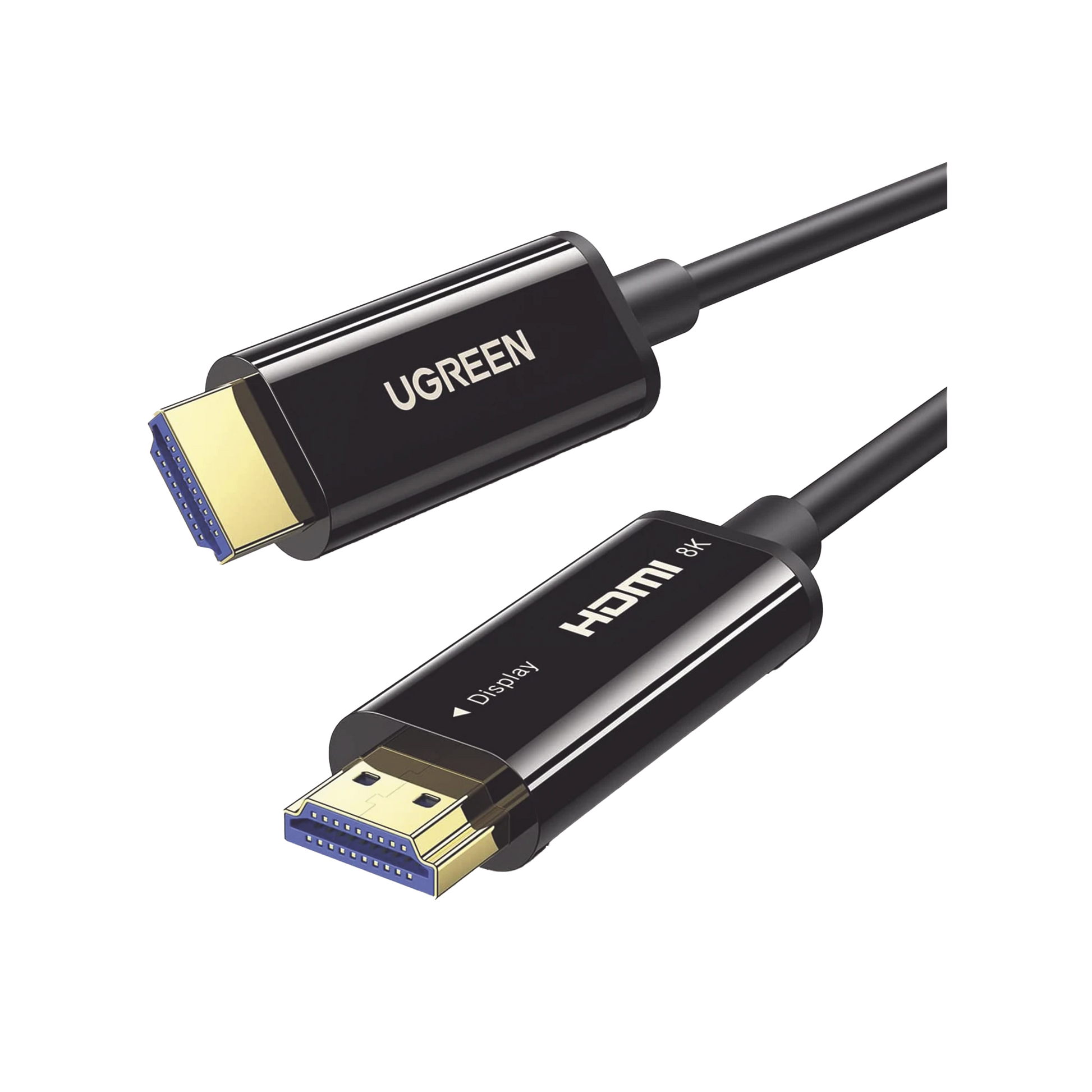 CABLE HDMI DE 10 METROS POR FIBRA ÓPTICA 8K@60HZ / FIBRA DE 4 NÚCLEOS + COBRE ESTAÑADO DE 7 NÚCLEOS / COMPATIBLE CON HDMI 2.1 / ALTA VELOCIDAD 18 GBPS / 3D / HDR / CAJA DE ALEACION ZINC / PREMIUM-Cables y Conectores-UGREEN-Bsai Seguridad & Controles