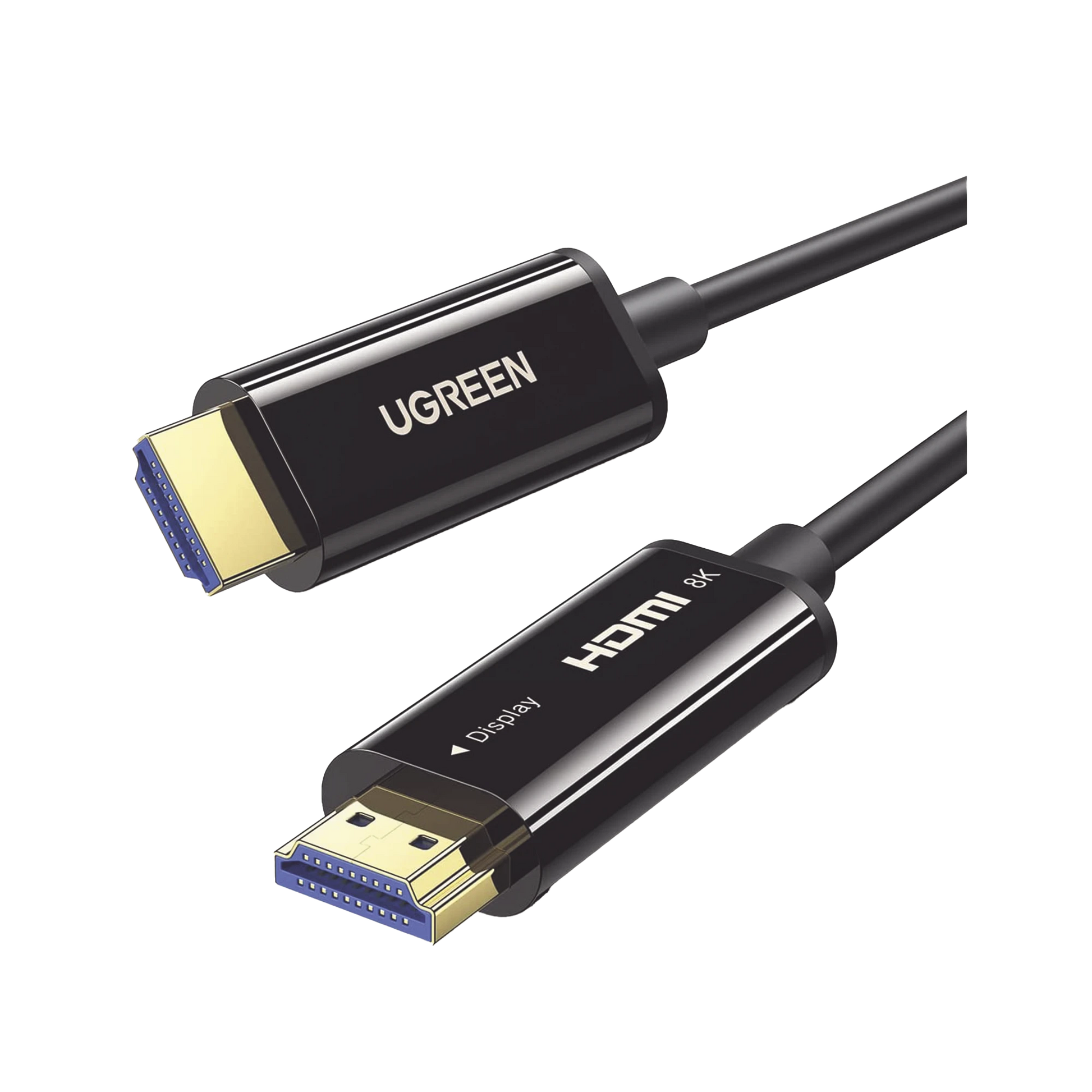 CABLE HDMI DE 20 METROS POR FIBRA ÓPTICA 8K@60HZ / FIBRA DE 4 NÚCLEOS + COBRE ESTAÑADO DE 7 NÚCLEOS / COMPATIBLE CON HDMI 2.1 / ALTA VELOCIDAD 18 GBPS / 3D / HDR / CAJA DE ALEACION ZINC / PREMIUM-Cables y Conectores-UGREEN-Bsai Seguridad & Controles
