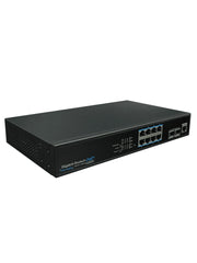 UTEPO UTP3-GSW0802S-MTP150 - SWITCH GIGABIT POE/ ADMINISTRABLE CAPA 2/ 8 PUERTOS GE POE 802.3 AF&AT/ 2 PUERTOS SFP/ PRESUPUESTO POE 135W-Switches POE-UTEPO-Bsai Seguridad & Controles