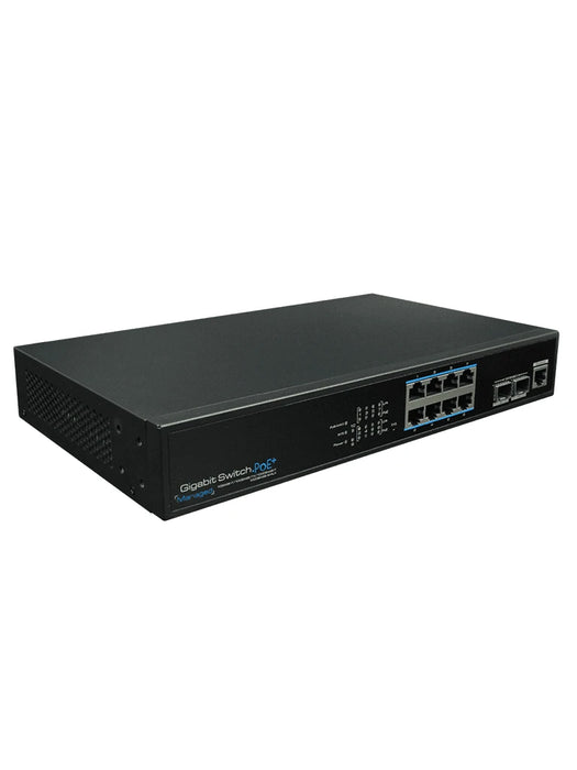 UTEPO UTP3-GSW0802S-MTP150 - SWITCH GIGABIT POE/ ADMINISTRABLE CAPA 2/ 8 PUERTOS GE POE 802.3 AF&AT/ 2 PUERTOS SFP/ PRESUPUESTO POE 135W-Switches POE-UTEPO-UGC1850001-Bsai Seguridad & Controles