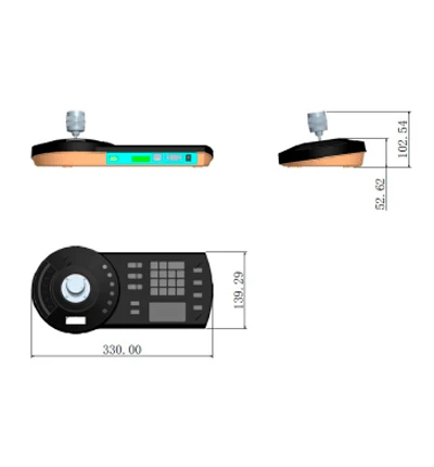 DAHUA NKB1000-E - TECLADO CONTROLADOR IP CON JOYSTICK PARA PTZS ANALOGICAS E IP/ CONTROL DE DVRS Y NVRS/ PANTALLA LCD/ RJ-45/ RS232/ PELCO D & P/ #PROACCESORIOS-Teclados y Joystick-DAHUA-DHT0460002-Bsai Seguridad & Controles