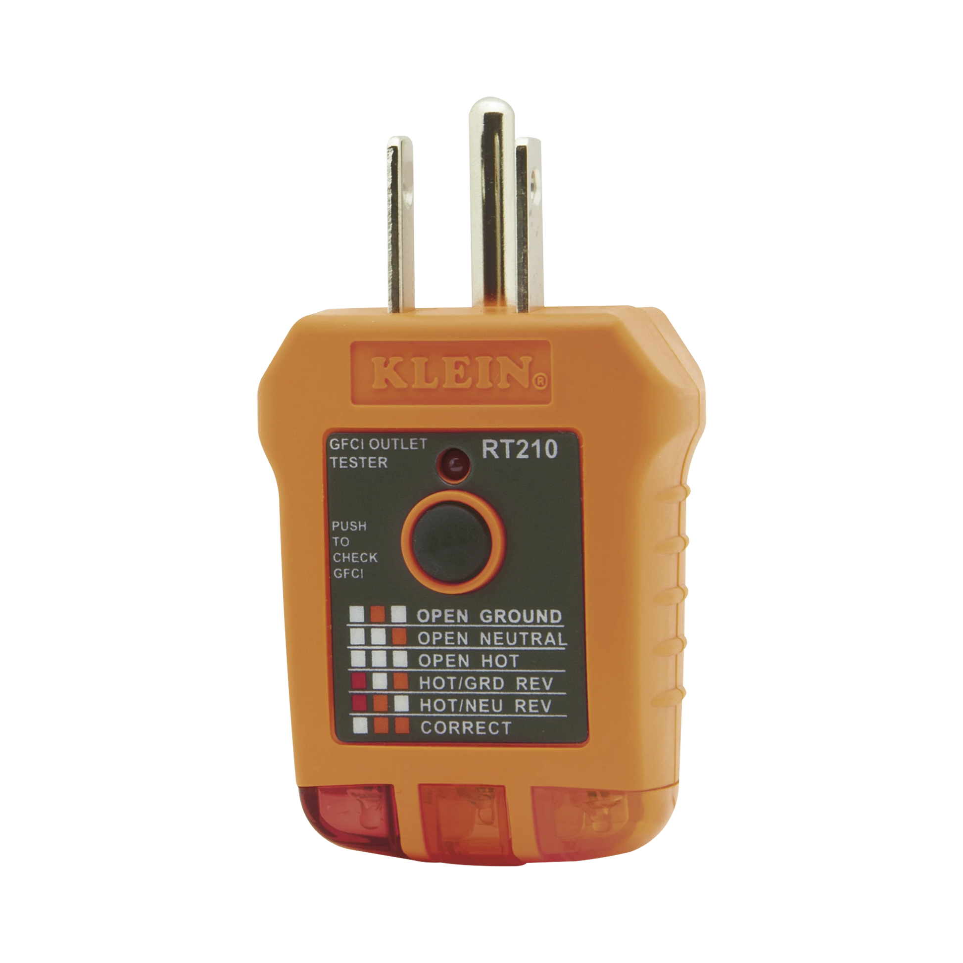 PROBADOR DE TOMACORRIENTES ESTÁNDAR Y TOMACORRIENTES CON INTERRUPTOR DE FALLA A TIERRA (GFCI).-Herramientas-KLEIN TOOLS-Bsai Seguridad & Controles