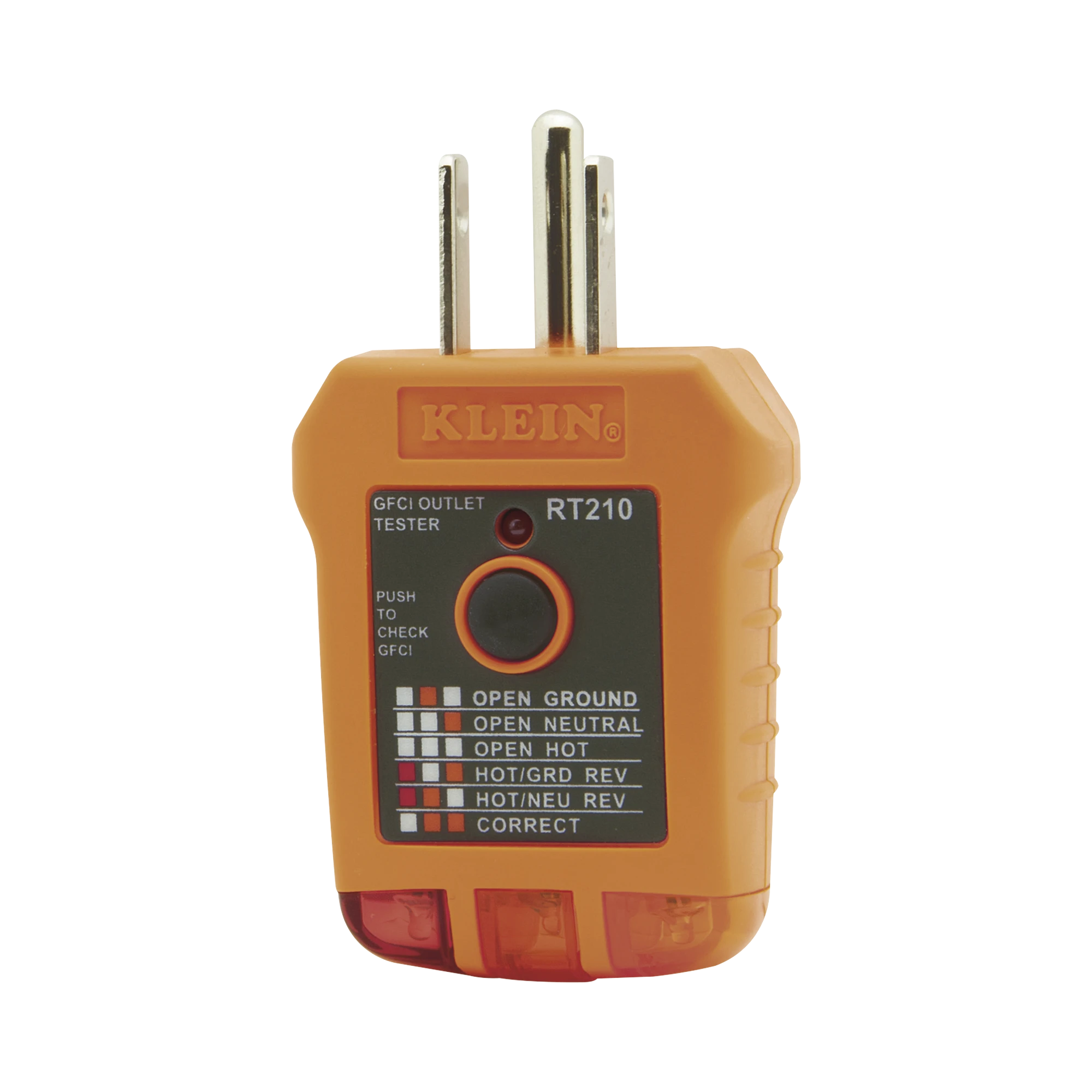 PROBADOR DE TOMACORRIENTES ESTÁNDAR Y TOMACORRIENTES CON INTERRUPTOR DE FALLA A TIERRA (GFCI).-Herramientas-KLEIN TOOLS-Bsai Seguridad & Controles