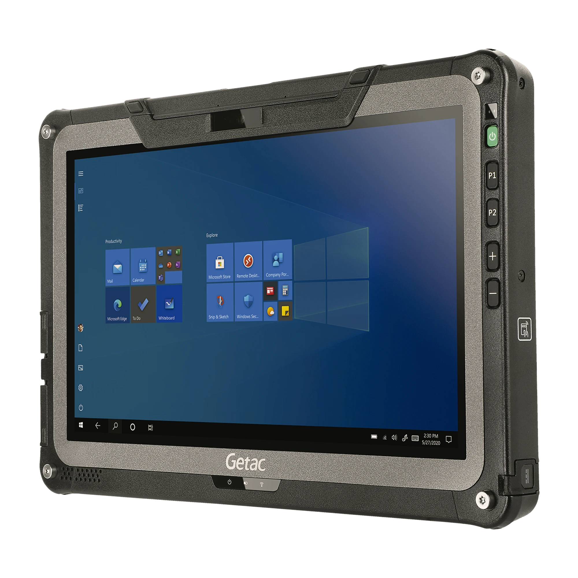 TABLETA F110 G6 TOTALMENTE ROBUSTA / PANTALLA 11.6" / WINDOWS 10 / 8GB RAM / PROCESADOR INTEL CORE I5-1135G7-Almacenamiento NAS-SAN-eSATA-GETAC-Bsai Seguridad & Controles