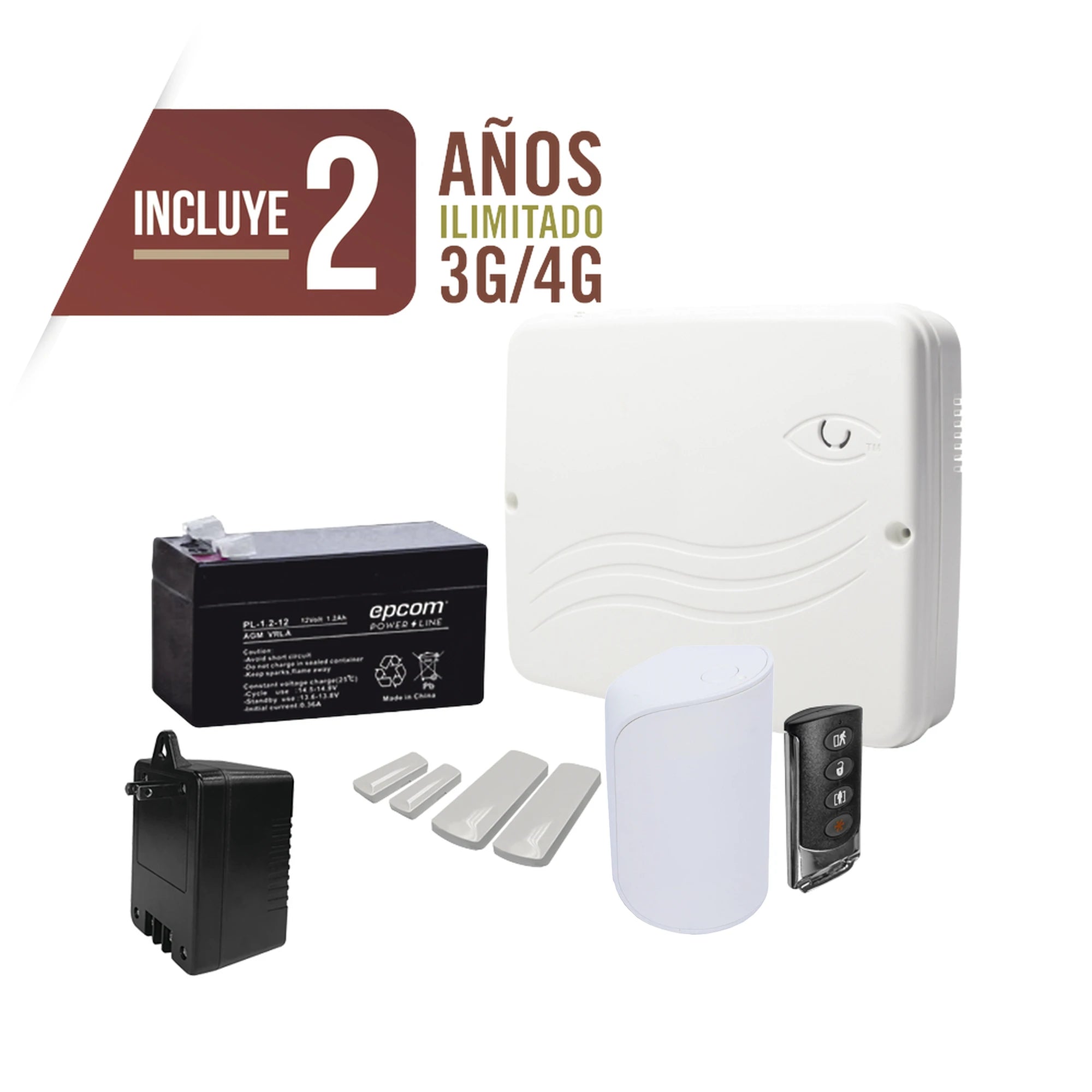 KIT ALARMA CLOUD HÍBRIDO/COMUNICADOR 4G LTE INTEGRADO/8 ZONAS CABLEADAS, 32 INALAMBRICAS /PROGRAMACIÓN 100% VÍA WEB-Paneles de Alarma-M2M SERVICES-Bsai Seguridad & Controles