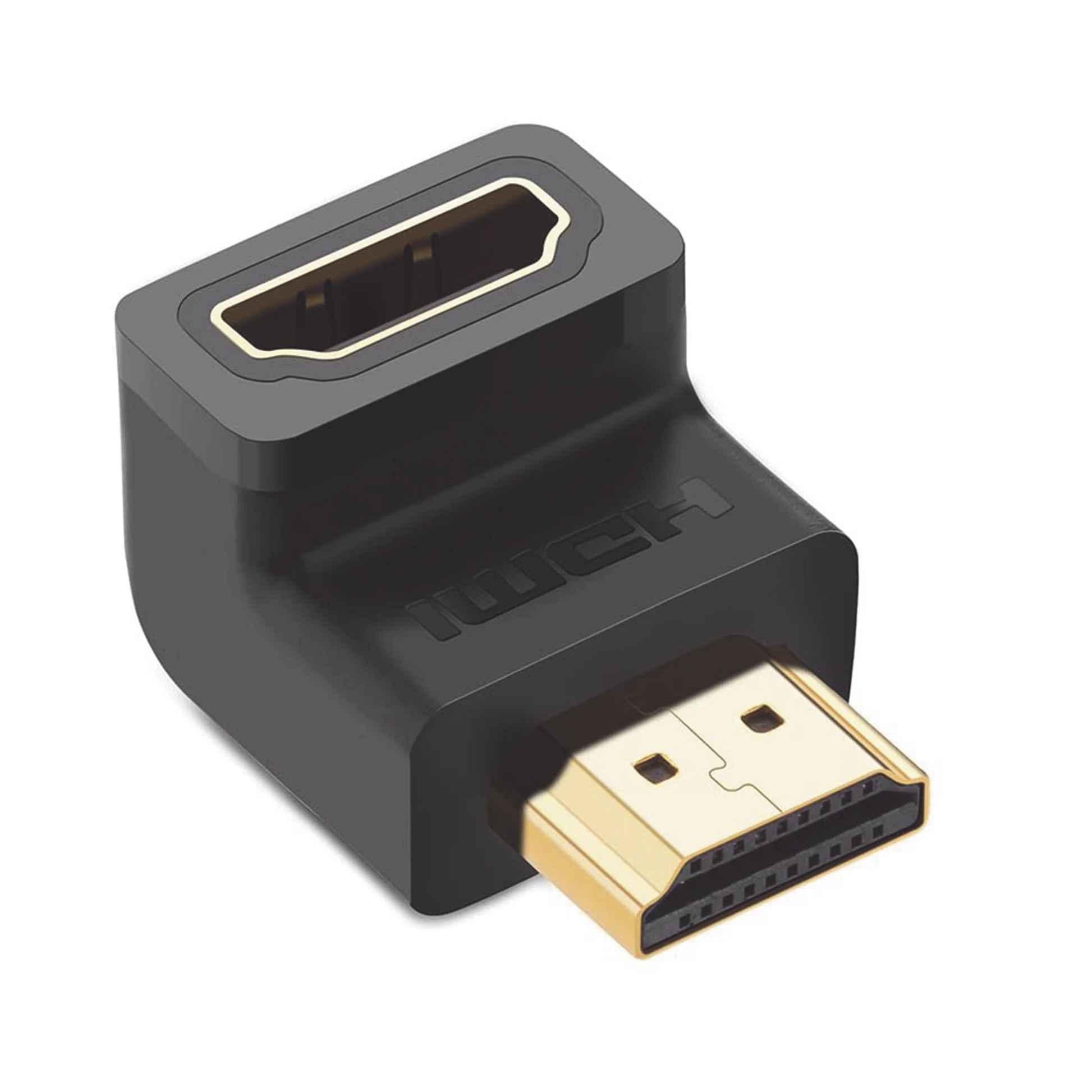 ADAPTADOR HDMI DE 90 GRADOS MACHO A HEMBRA / HACIA ABAJO / HDMI 2.0 4K@60HZ / PROPORCIONA FLEXIBILIDAD SIN DOBLAR LOS CABLES HDMI-Cables y Conectores-UGREEN-Bsai Seguridad & Controles