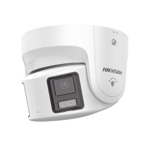 [ PROTECCIÓN ACTIVA ] TURRET IP PANORÁMICA 8 MEGAPIXEL / 180° / IMAGEN A COLOR 24/7 / POE / WDR 130° / IP67 / ACUSENSE / PROTECCIÓN ACTIVA (LUZ ESTROBOSCÓPICA Y ALARMA AUDIBLE)-Cámaras IP-HIKVISION-DS-2CD3387G2P-LSU/SL(C)-Bsai Seguridad & Controles