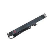 SAXXON SXPDU6U- BARRA PDU CON 6 CONTACTOS INDIVIDUALES / MONTAJE HORIZONTAL / 1UR / PROTECCIÓN CONTRA RAYOS-Barras Multiconectores-SAXXON-SXN0420019-Bsai Seguridad & Controles