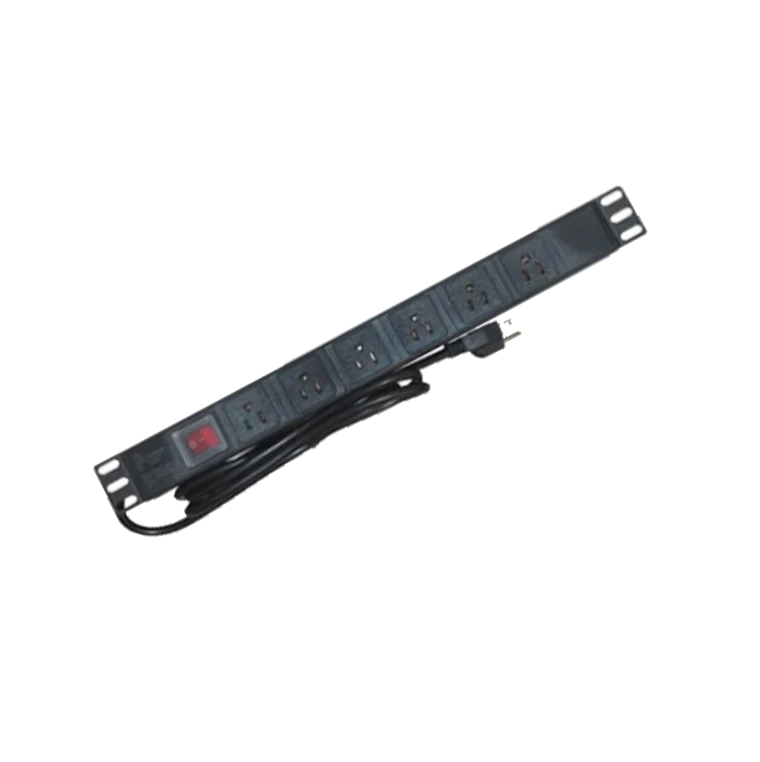 SAXXON SXPDU6U- BARRA PDU CON 6 CONTACTOS INDIVIDUALES / MONTAJE HORIZONTAL / 1UR / PROTECCIÓN CONTRA RAYOS-Barras Multiconectores-SAXXON-SXN0420019-Bsai Seguridad & Controles