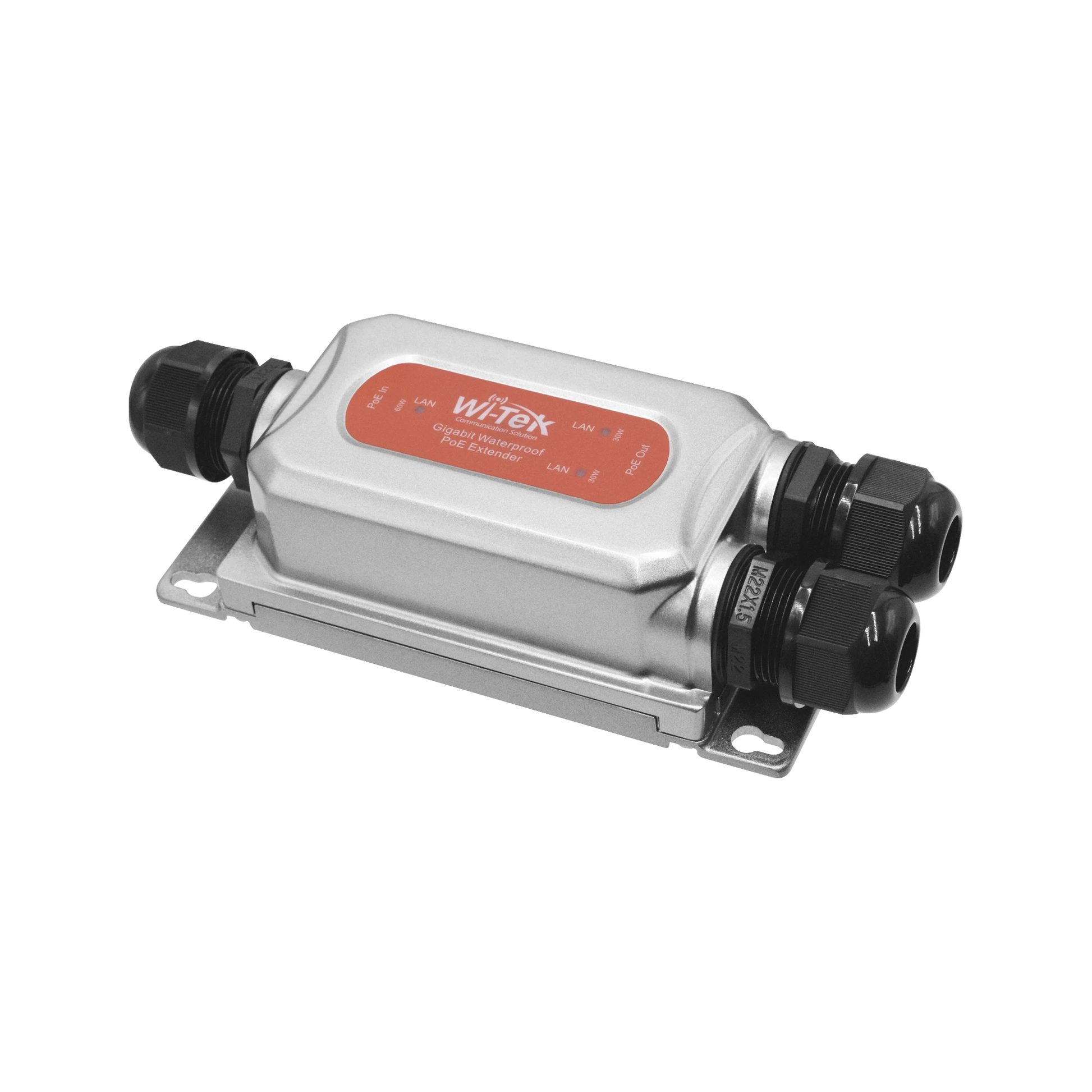 EXTENSOR POE PARA EXTERIOR / ENTRADA POE DE 60W Y 2 SALIDAS POE DE 30W / PROTECCIÓN IP68-Fuentes de Poder-WI-TEK-Bsai Seguridad & Controles