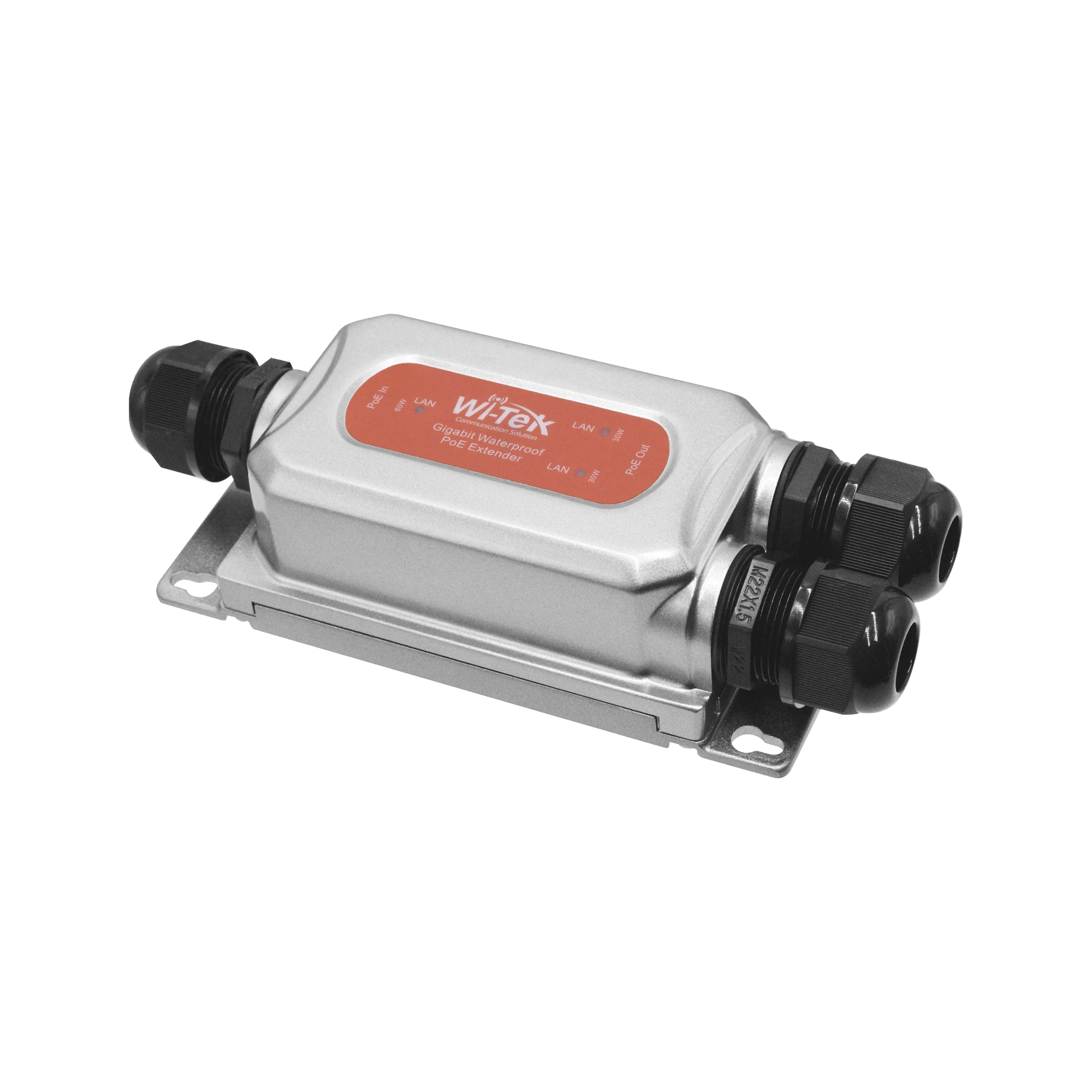 EXTENSOR POE PARA EXTERIOR / ENTRADA POE DE 60W Y 2 SALIDAS POE DE 30W / PROTECCIÓN IP68-Fuentes de Poder-WI-TEK-Bsai Seguridad & Controles