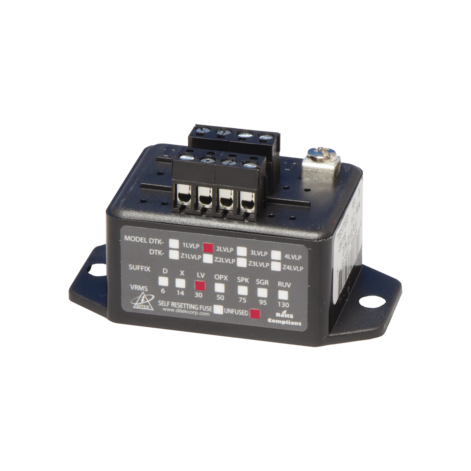 PROTECTOR CONTRA SOBRETENSIONES DEL CIRCUITO DE DATOS Y SEÑALIZACION, LAZOS NAC, SLC, IDC, PIV, PANELES DE INCENDIO, ALARMA, ALTAVOCES Y TELEFONOS-Protección Contra Sobretensiones-DITEK-Bsai Seguridad & Controles