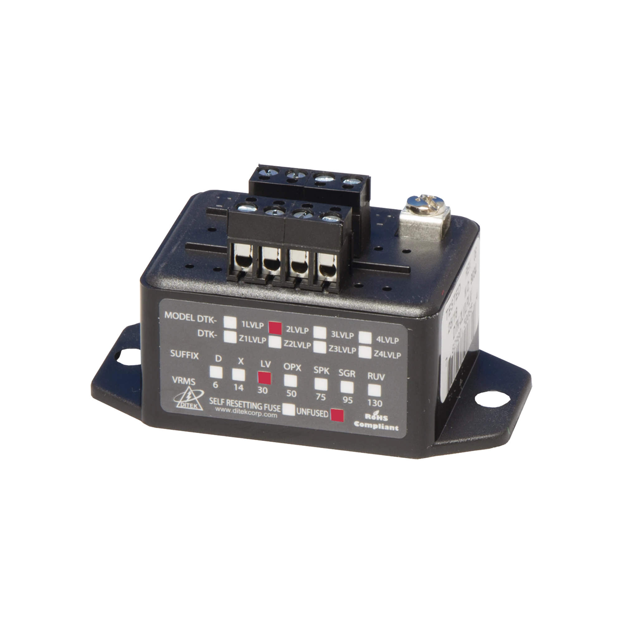 PROTECTOR CONTRA SOBRETENSIONES DEL CIRCUITO DE DATOS Y SEÑALIZACION, LAZOS NAC, SLC, IDC, PIV, PANELES DE INCENDIO, ALARMA, ALTAVOCES Y TELEFONOS-Protección Contra Sobretensiones-DITEK-Bsai Seguridad & Controles