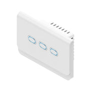WULIAN SWITCHAW3LN - APAGADOR INTELIGENTE PARA AUTOMATIZACIÓN DE CONTROL DE LUCES CON FORMATO AMERICANO CONEXIÓN LN 3 BOTONES / ADMINISTRACION REMOTA DESDE CELULAR CON BRAIN Y APLICACION EN CELULAR/ PROTOCOLO ZIGBEE-Control de Iluminación-WULIAN-Bsai Seguridad & Controles