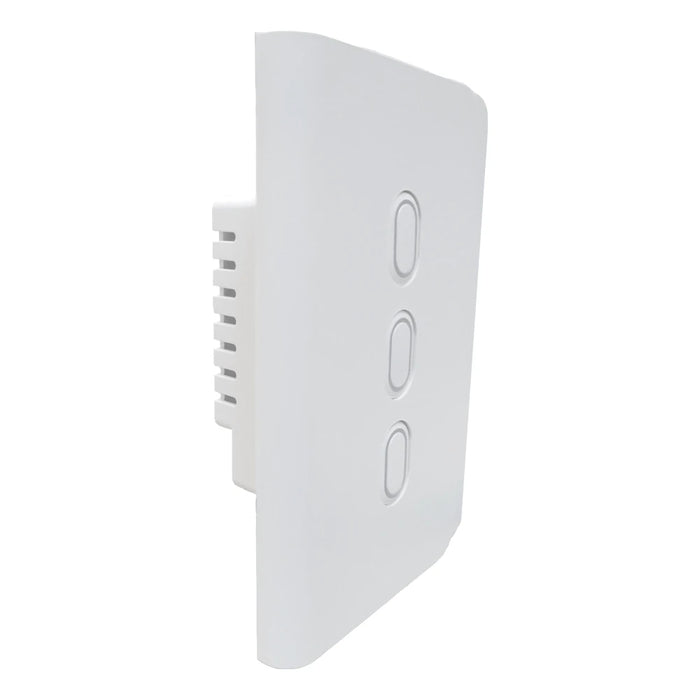 WULIAN SWITCHAW3LN - APAGADOR INTELIGENTE PARA AUTOMATIZACIÓN DE CONTROL DE LUCES CON FORMATO AMERICANO CONEXIÓN LN 3 BOTONES / ADMINISTRACION REMOTA DESDE CELULAR CON BRAIN Y APLICACION EN CELULAR/ PROTOCOLO ZIGBEE-Control de Iluminación-WULIAN-WAN1320007-Bsai Seguridad & Controles