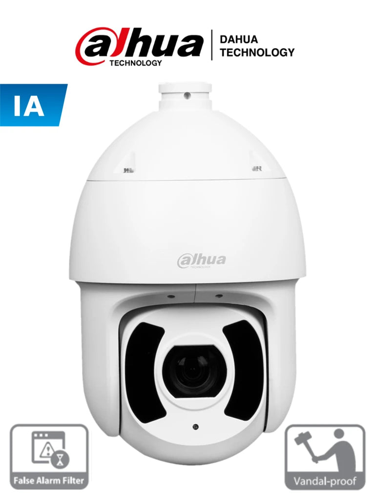 DAHUA SD6CE445XA-HNR - CAMARA PTZ IP DE 45X DE ZOOM/ 4 MEGAPIXELES/ CON INTELIGENCIA ARTIFICIAL/ PROTECCIÓN PERIMETRAL CON DETECCIÓN DE HUMANOS Y VEHICULOS/ IP67/ IK10/ AUTOTRACKING/ #PROYECTOS-Cámaras IP-DAHUA-Bsai Seguridad & Controles