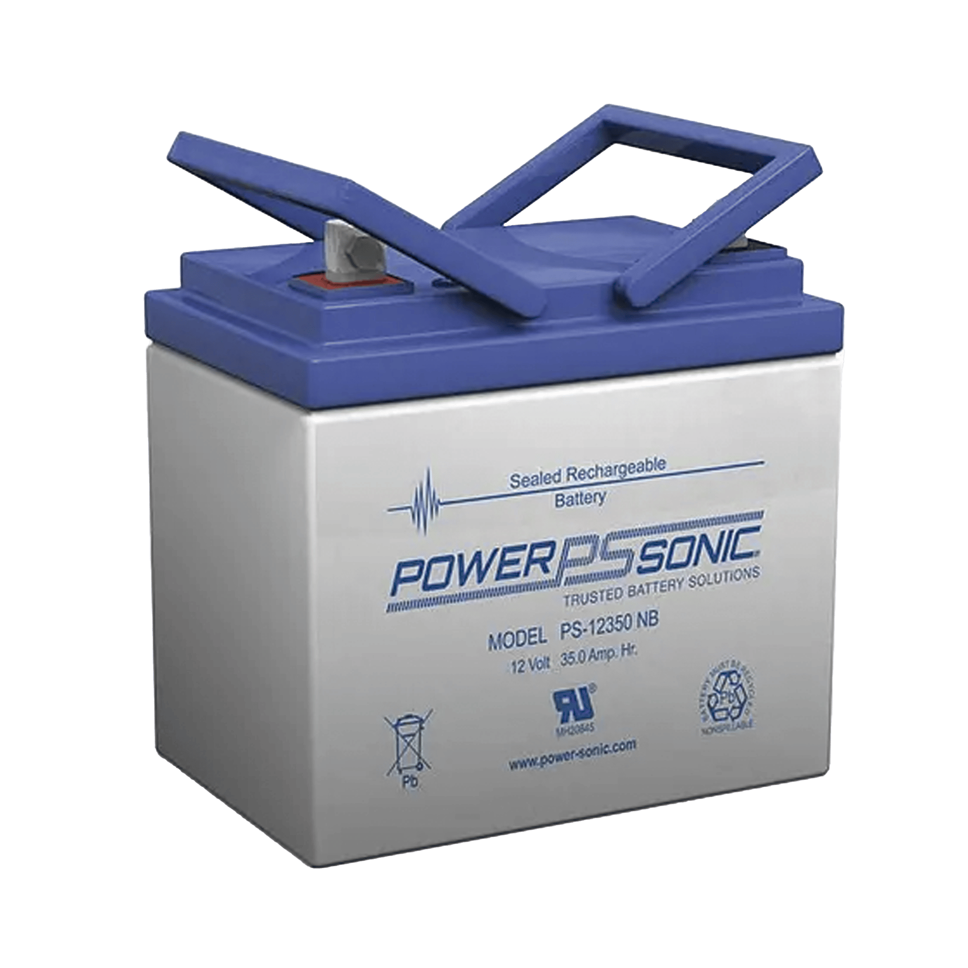 BATERÍA 12V, 35AH, PARA RESPALDO, TECNOLOGÍAS AGM/VRLA, 5 AÑOS VIDA ÚTIL, TERMINALES NB, RECONOCIDA UL-Energía-POWER SONIC-Bsai Seguridad & Controles