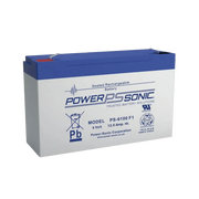 BATERÍA 6V, 12AH, PARA RESPALDO, TECNOLOGÍAS AGM/VRLA, 5 AÑOS VIDA ÚTIL, TERMINALES F2, RECONOCIDA UL-Energía-POWER SONIC-Bsai Seguridad & Controles