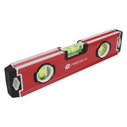 NIVEL MAGNÉTICO DE ALUMINIO TIPO TORPEDO DE 9” CON TRIPLE BURBUJA.