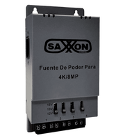 SAXXON ENERGIA PSU1205A-4K - FUENTE DE PODER REGULABLE METÁLICA/ CONEXIÓN DE HASTA 4 CANALES/ VOLTAJE DE AJUSTE 12V 13V O 15V CC/ SALIDA DE HASTA 5 AMP EN LOS 4 CANALES/ INSTALACIÓN EN PARED-Fuentes con Distribuidor-SAXXON-Bsai Seguridad & Controles