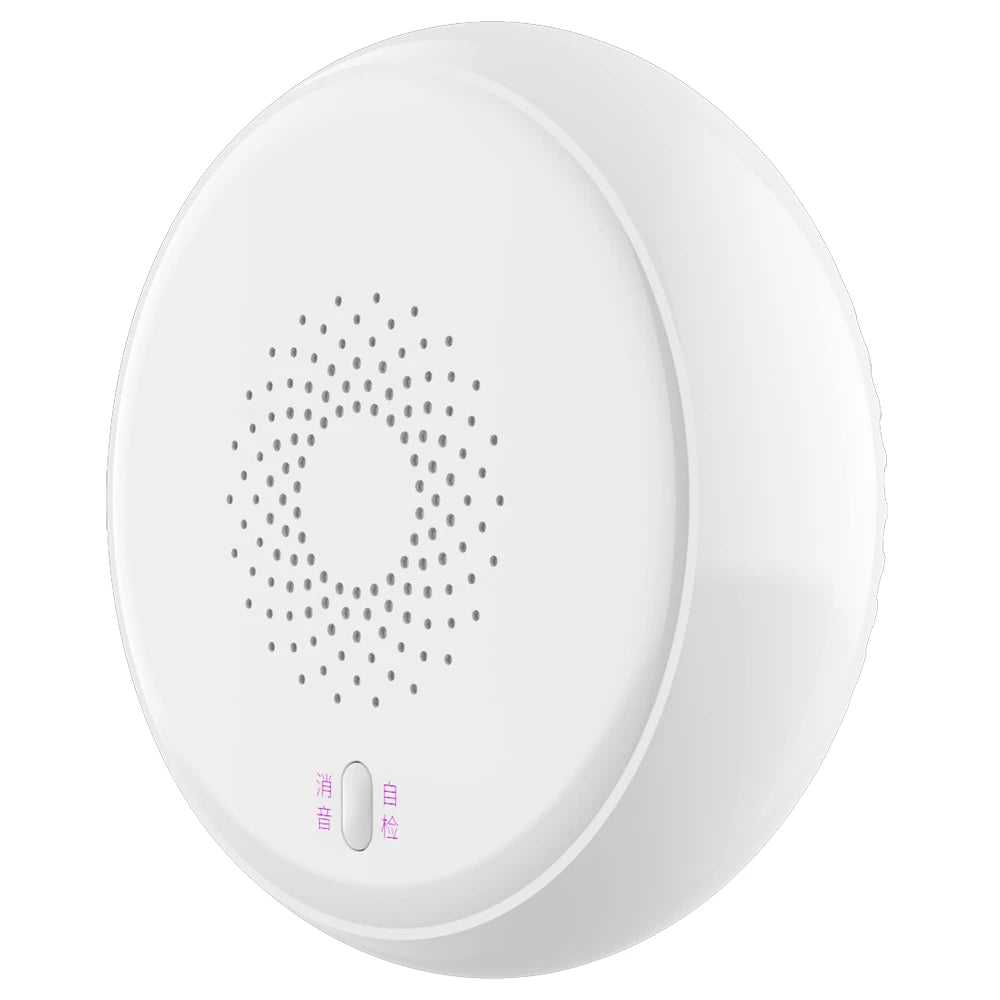 WULIAN SMOKEDETECTOR - SENSOR DE HUMO INTELIGENTE/ ZIGBEE / PUEDE VINCULAR CON VÁLVULA INTELIGENTE PARA LIBERAR O CERRAR LLAVE DE AGUA EN LA ZONA DEL SINIESTRO-Seguridad y Acceso-WULIAN-Bsai Seguridad & Controles