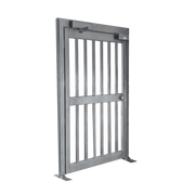 PUERTA DE ALTA SEGURIDAD DE CUERPO COMPLETO ACABADO EN ACERO GALVANIZADO-Torniquetes y Puertas de Cortesía-ALVARADO-Bsai Seguridad & Controles
