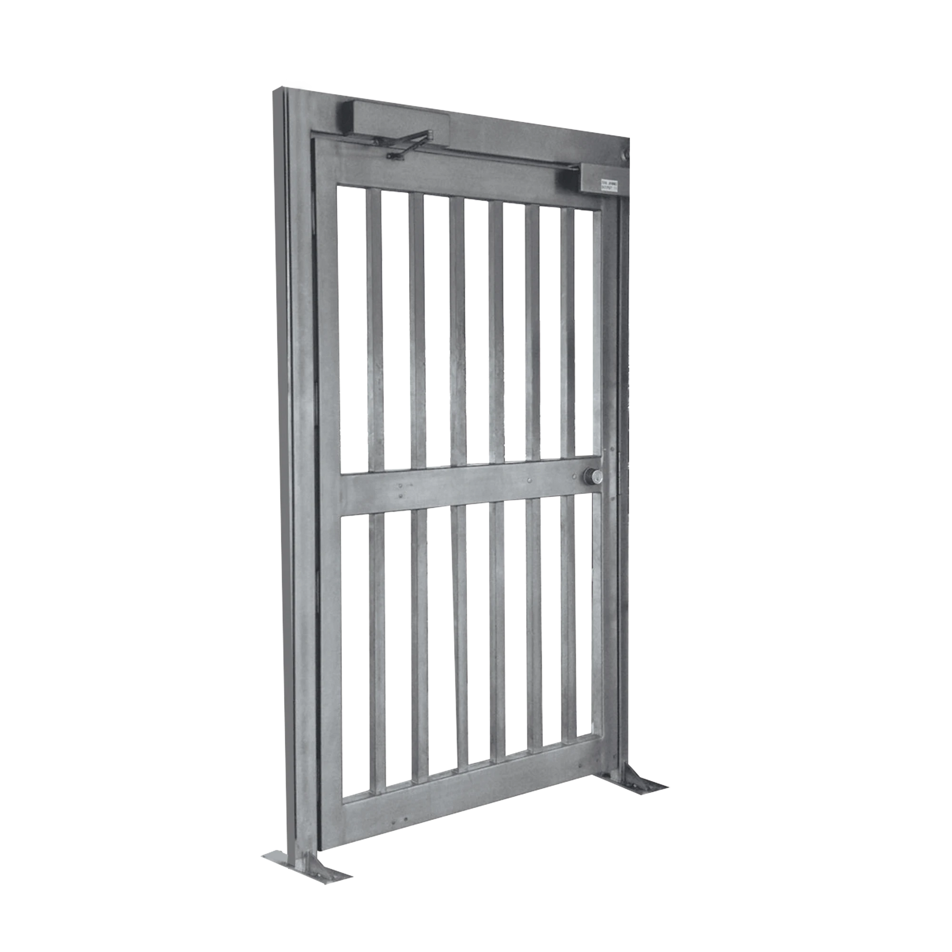 PUERTA DE ALTA SEGURIDAD DE CUERPO COMPLETO ACABADO EN ACERO GALVANIZADO-Torniquetes y Puertas de Cortesía-ALVARADO-Bsai Seguridad & Controles