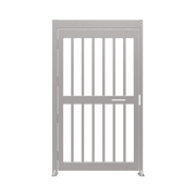 PUERTA DE ALTA SEGURIDAD DE CUERPO COMPLETO ACABADO EN ACERO INOXIDABLE-Torniquetes y Puertas de Cortesía-ALVARADO-Bsai Seguridad & Controles