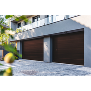 PUERTA DE GARAGE D / ALTA CALIDAD / 18X8 PIES / 1 3/4" AISLANTE TERMICO / ESTILO AMERICANA / IMITACION MADERA / BLACK WALNUT .-Acceso Vehicular-ACCESSPRO-Bsai Seguridad & Controles