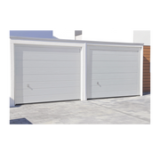 PUERTA DE GARAGE DE ALTA CALIDAD, LISA COLOR BLANCO 10X7 PIES, AISLADA, ESTILO AMERICANA.-Acceso Vehicular-ACCESSPRO-Bsai Seguridad & Controles