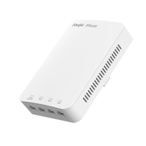 PUNTO DE ACCESO WI-FI 5 PARA INTERIOR EN PARED CON 1 PUERTO POE OUT, HASTA 1.7 GBPS DOBLE BANDA 802.11AX MU-MIMO 2X2-Redes WiFi-RUIJIE-RG-RAP1200(P)-Bsai Seguridad & Controles