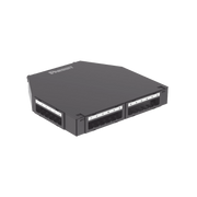 PUNTO DE CONSOLIDACIÓN DE 24 PUERTOS MINI-COM, INSTALACIÓN EN PISO O PARED, FABRICADO EN ALUMINIO, COLOR NEGRO-Cajas Superficiales-PANDUIT-Bsai Seguridad & Controles