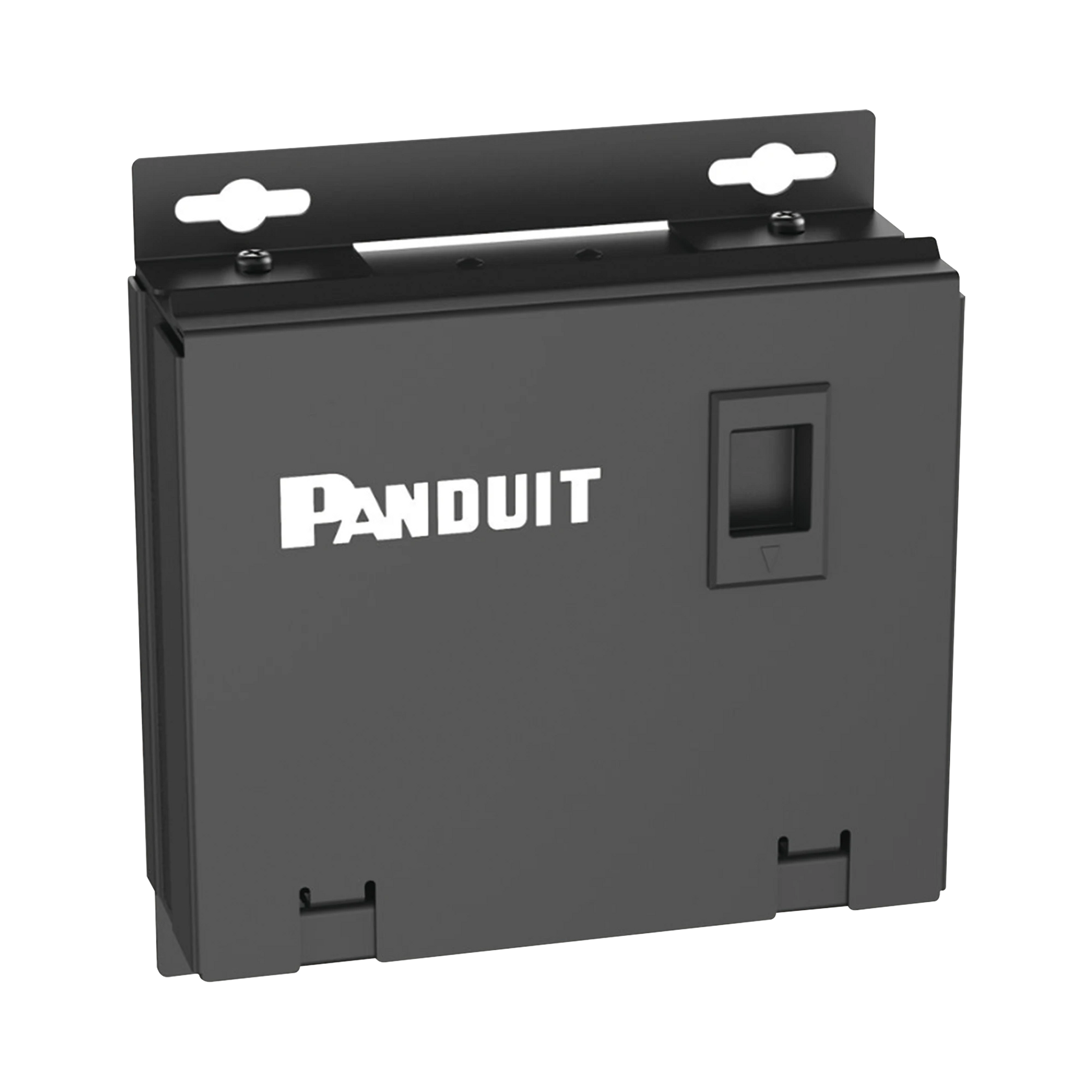 PUNTO DE CONSOLIDACIÓN DE 6 PUERTOS MINI-COM, INSTALACIÓN EN PISO, PARED O TECHO, FABRICADO EN ACERO, COLOR NEGRO-Cableado-PANDUIT-Bsai Seguridad & Controles