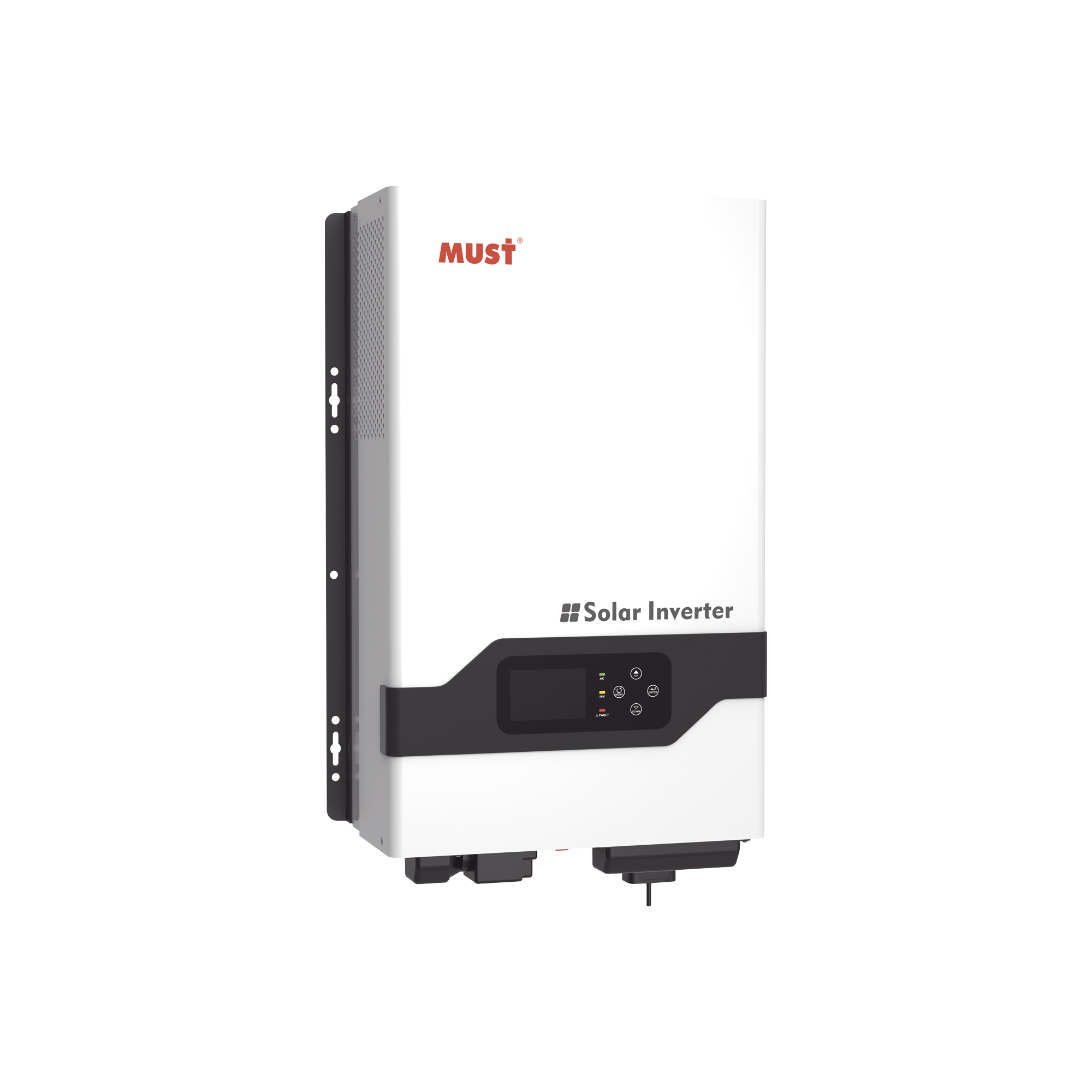 INVERSOR / CARGADOR DE 5 KW PARA SISTEMAS TIPO ISLA 48VCD / 120 O 220VCA, ONDA SINUSOIDAL PURA CON CONTROLADOR MPPT