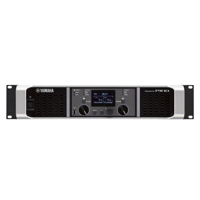 YAMAHA PX10 - AMPLIFICADOR DE AUDIO CLASE D / 1000 W X 2 A 8Ω / 1200 W X 2 A 4Ω / BAJA IMPEDANCIA / PROCESAMIENTO INTELI