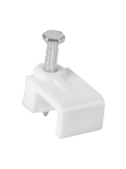 TCE LMG-NCC-5MM-WQ50 - GRAPA CUADRADA DE PARED , MEDIDA INTERNA 5 MM , ALTURA 6 MM , BOLSA DE 50 PIEZAS , COLOR BLANCO #GRAPA-Organización y fijación de cables-OEM-Bsai Seguridad & Controles