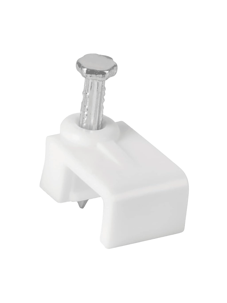 TCE LMG-NCC-5MM-WQ50 - GRAPA CUADRADA DE PARED , MEDIDA INTERNA 5 MM , ALTURA 6 MM , BOLSA DE 50 PIEZAS , COLOR BLANCO #GRAPA-Organización y fijación de cables-OEM-Bsai Seguridad & Controles