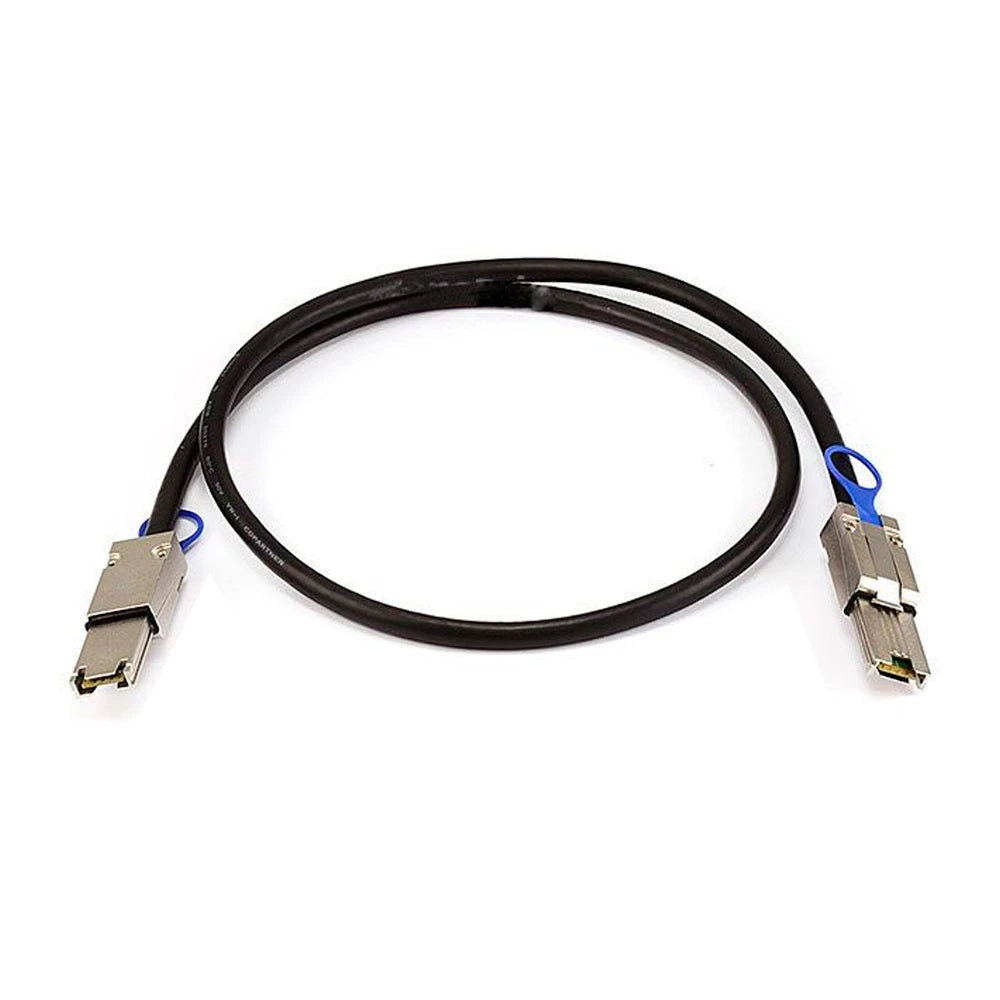 QNAP CAB-SAS05M-8088 MINI SAS 6G CABLE (SFF-8088), 0.5M-Servidores NAS / STORAGE-QNAP-Bsai Seguridad & Controles