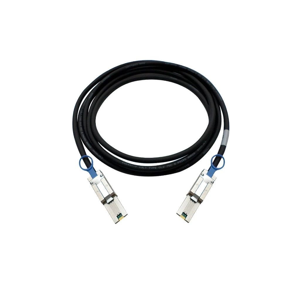 QNAP CAB-SAS30M-8088 MINI SAS 6G CABLE (SFF-8088), 3.0M-Servidores NAS / STORAGE-QNAP-Bsai Seguridad & Controles