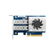 QNAP QXG-10G2SF-CX4 DUAL-PORT SFP+ 10GBE NETWORK EXPANSION CARD; LOW-PROFILE FORMFACTOR; PCIE GEN3 X8-Servidores NAS / STORAGE-QNAP-Bsai Seguridad & Controles