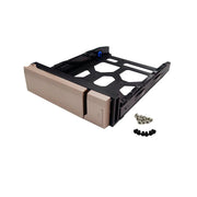 QNAP TRAY-35-NK-GLD01 GOLD HDD TRAY V1 FOR 3.5" AND 2.5" DRIVES WITHOUT KEY LOCK, BLACK, PLASTIC WITH 6 X SCREWS FOR 2.5" HDD, TOOLESS-Servidores NAS / STORAGE-QNAP-Bsai Seguridad & Controles