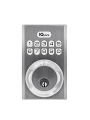 QOLSYS IQDLK-PGK-SN CERRADURA CON BOTÓN PULSADOR - CERRADURA INTELIGENTE POWERG, COLOR NÍQUEL SATINADO (SATIN NICKEL) #IQ #PDFM-Inteligente-QOLSYS-Bsai Seguridad & Controles