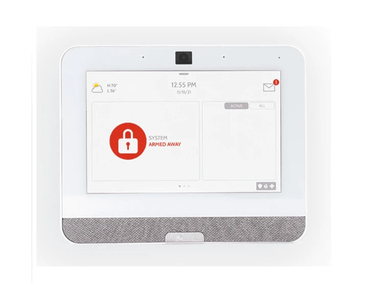 QOLSYS IQP4006 - SISTEMA DE ALARMA IQPANEL4 AUTOCONTENIDO , CON PANTALLA TACTIL DE 7", POWER G 915 MHZ + HONEYWELL 345 MHZ. CON 4 BOCINAS INTEGRADAS (4W). PARA LA PLATAFORMA ALARM.COM-Paneles-QOLSYS-Bsai Seguridad & Controles