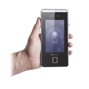 TERMINAL DE RECONOCIMIENTO FACIAL ULTRA RÁPIDO (IP65) / HASTA 1.5 MTS EN LECTURA / SOPORTA P2P HIK-CONNECT (NUBE) / QR Y VIDEOPORTERO.-Acceso SIN CONTACTO-HIKVISION-Bsai Seguridad & Controles