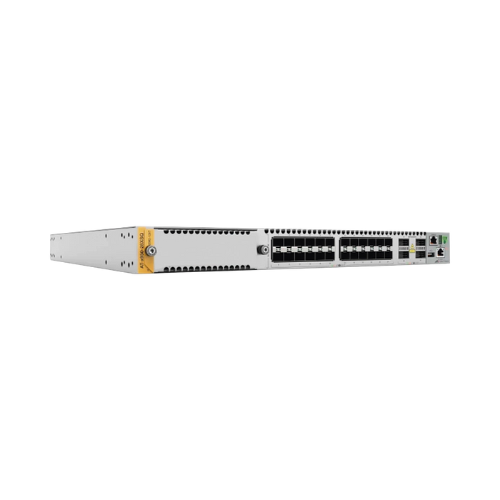 SWITCH STACKEABLE CAPA 3, 24 X SFP+ 10G, 4 X 40G/100G QSFP+/QSFP28-Networking-ALLIED TELESIS-AT-X950-28XSQ-Bsai Seguridad & Controles