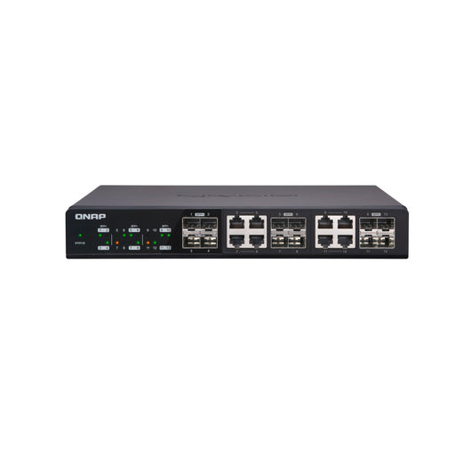 QNAP QSW-1208-8C-US QSW-1208-8C 12-PORT UNMANAGED 10GBE SWITCH. TWELVE 10GBE SFP+ PORTS WITH SHARED EIGHT 10GBASE-T PORTS-Servidores NAS / STORAGE-QNAP-QSW-1208-8C-US-Bsai Seguridad & Controles