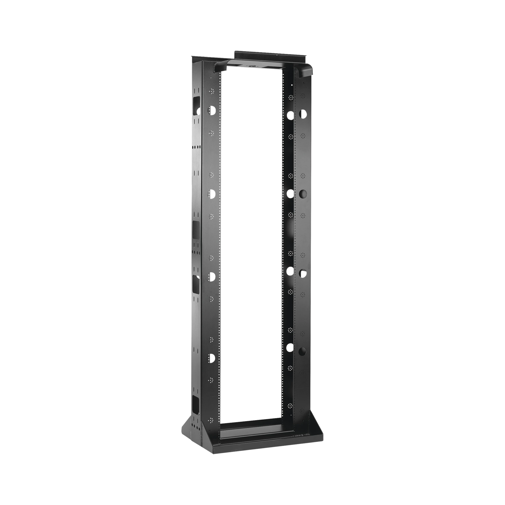 RACK DE 2 POSTES SÍSMICO, ESTÁNDAR DE 19 IN, RIELES NUMERADOS Y ROSCADOS #12-24, FABRICADO EN ACERO, 45 UNIDADES DE RACK, COLOR NEGRO-Racks y Gabinetes-HOFFMAN-ESDR19FM45U-Bsai Seguridad & Controles